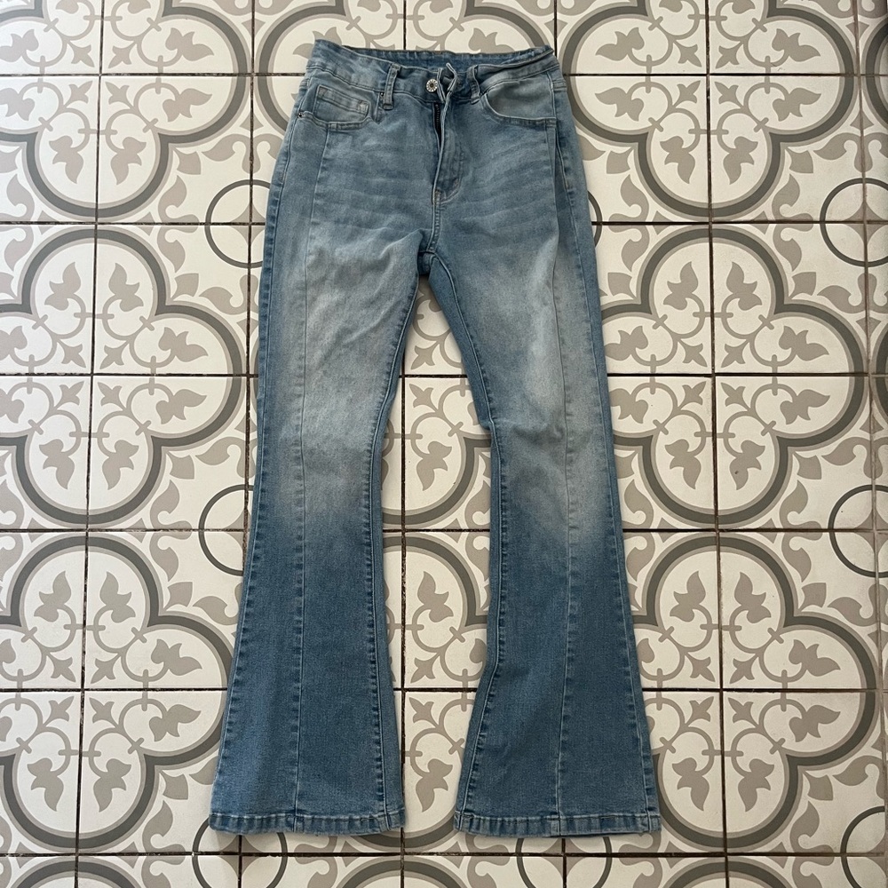Women's Blue Flared Jeans